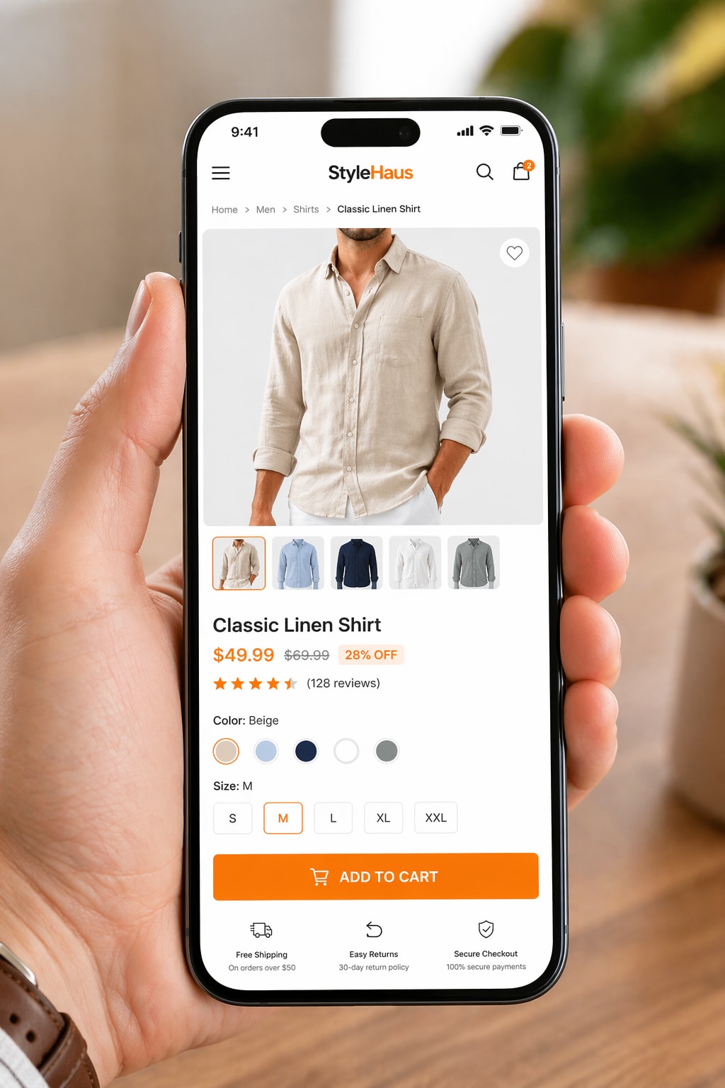 Shopify mobile checkout experience on smartphone